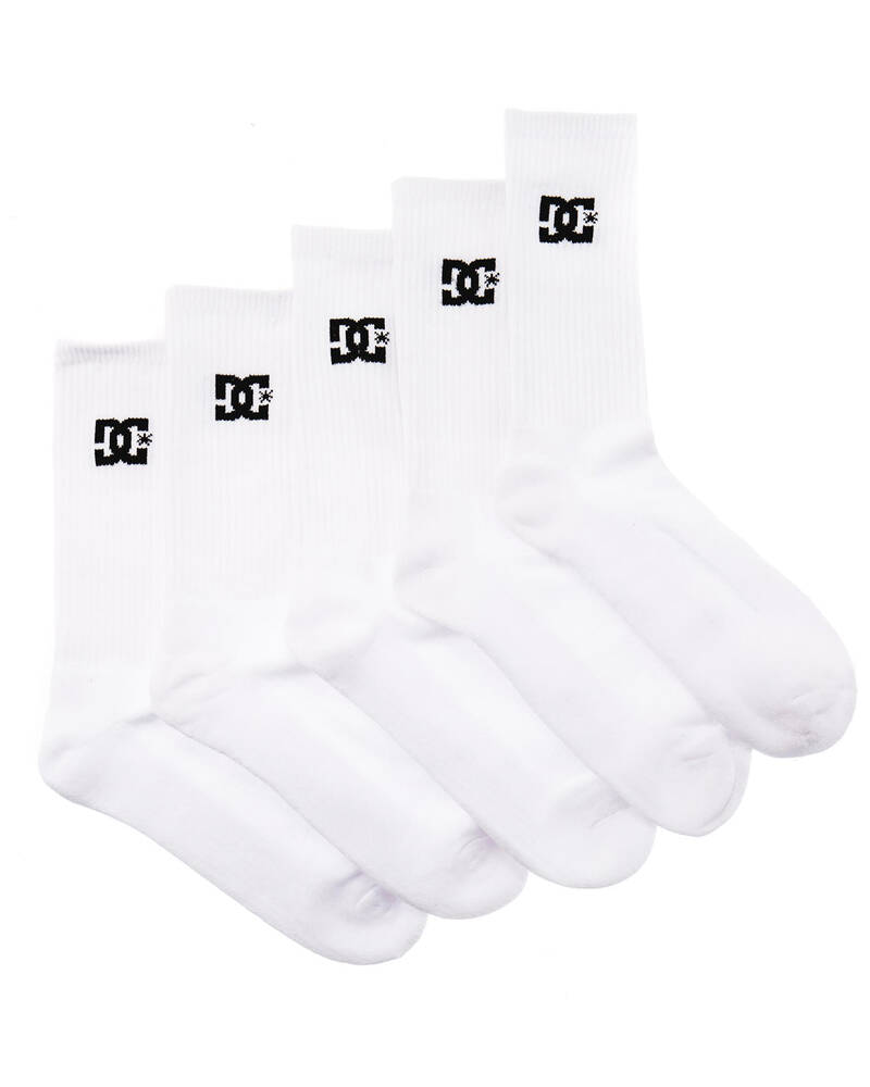 DC Shoes DC Crew Socks 5 Pack for Mens