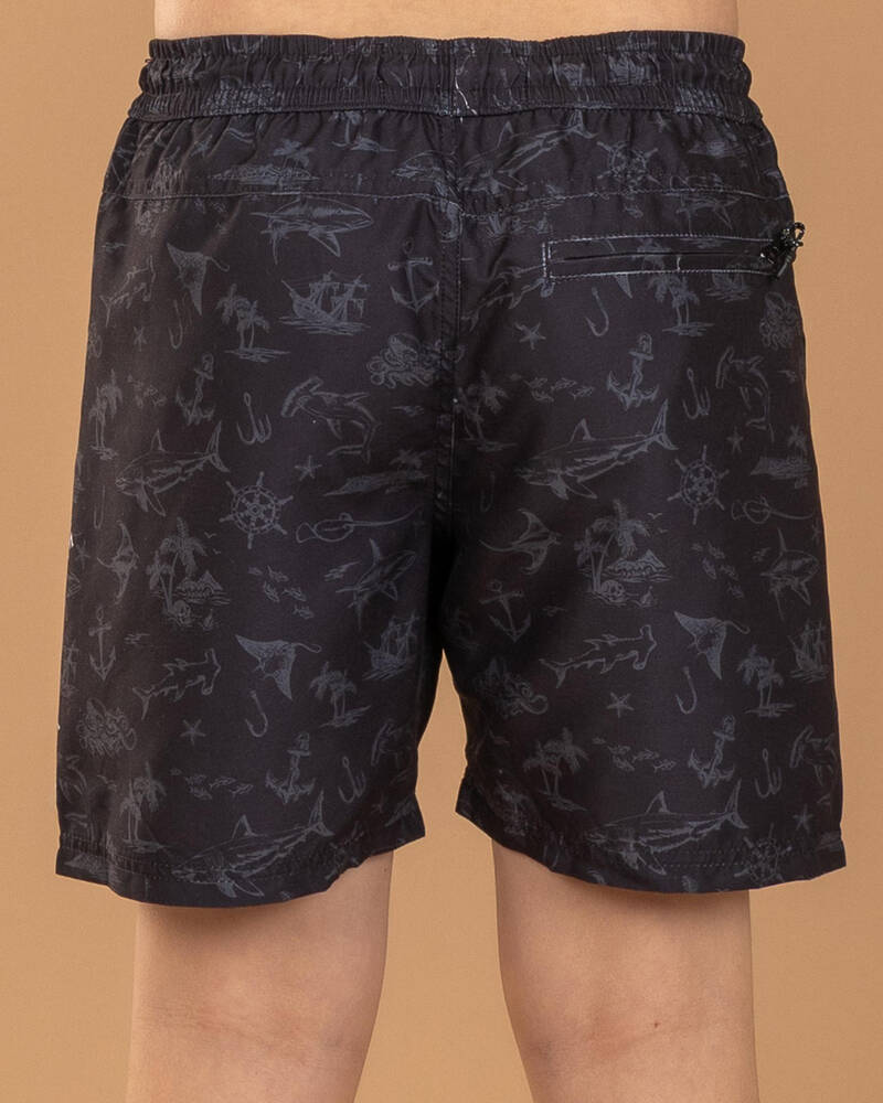 Salty Life Boys' Privateer Elastic Waist Shorts for Mens
