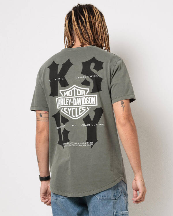 Harley-Davidson Michigan Duel Curved T-Shirt