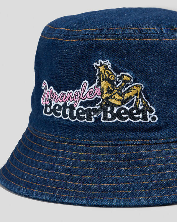 Wrangler Better Beer Thirsty Bucket Hat for Mens
