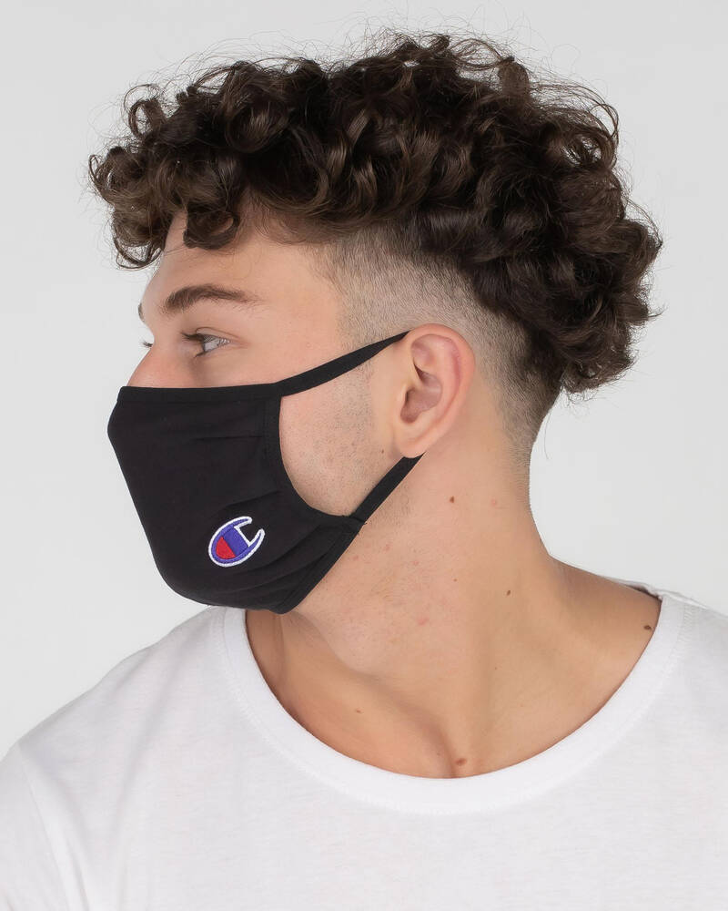 Shop Champion Face Mask In Black Fast Shipping & Easy Returns City