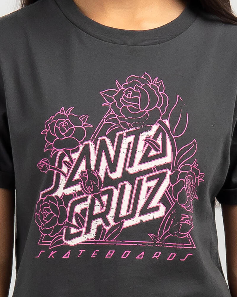 Santa Cruz Girls' Botanic Not A Dot Front T-Shirt for Womens
