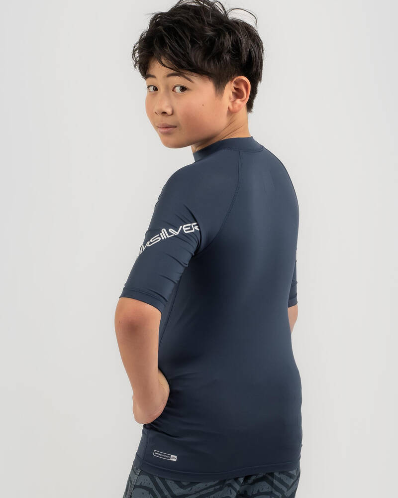 Quiksilver Boys' All Time Short Sleeve Rash Vest for Mens