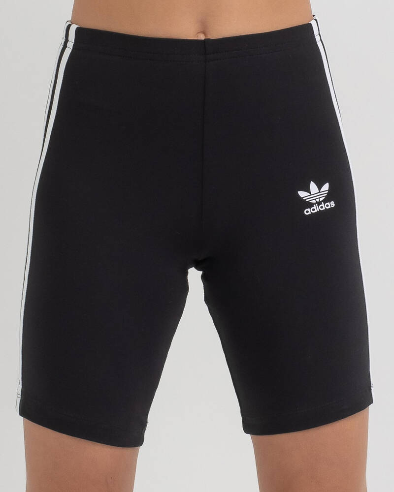 adidas Girls' 3 Stripe Cycling Shorts for Womens