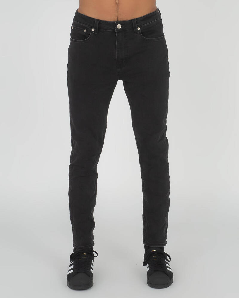 Black Palms The Skinny Crop Jeans for Mens