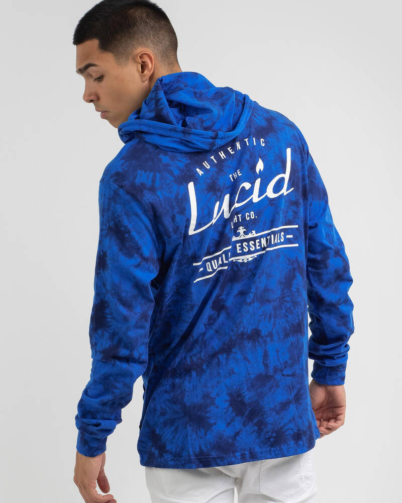 Lucid Demerse Long Sleeve Hooded T-Shirt for Mens