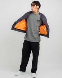 Stussy Dyed Nylon Bomber Jacket for Mens image number null