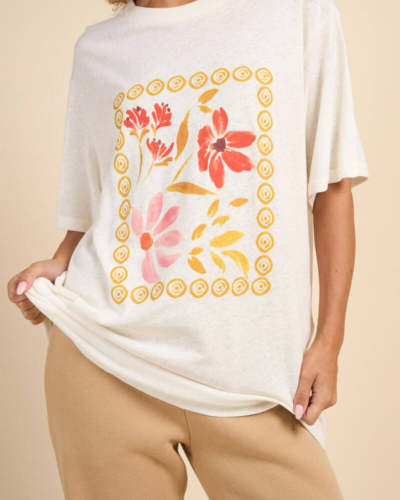 Rhythm Wildflower Oversized T-shirt for Womens
