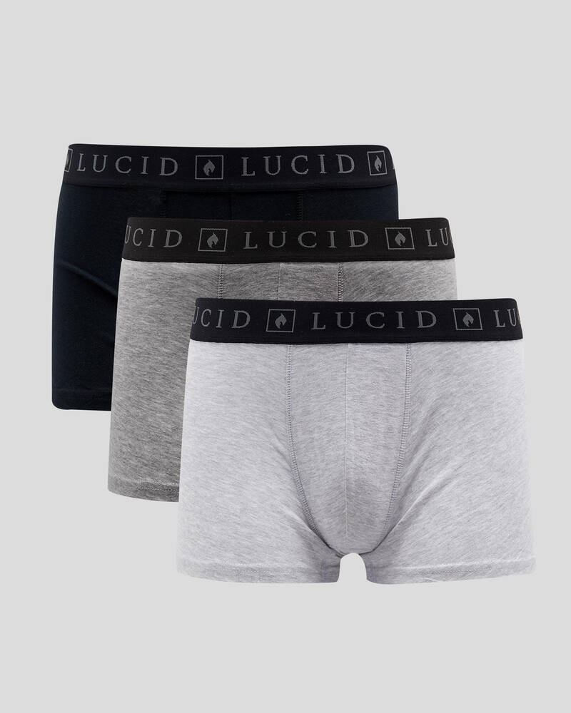 Lucid Shades Fitted Boxer Shorts 3 Pack for Mens