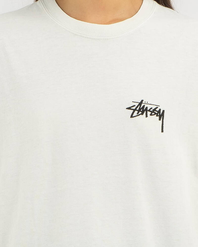 Stussy Fuzzy Dice Shor Sleeve T-Shirt for Womens