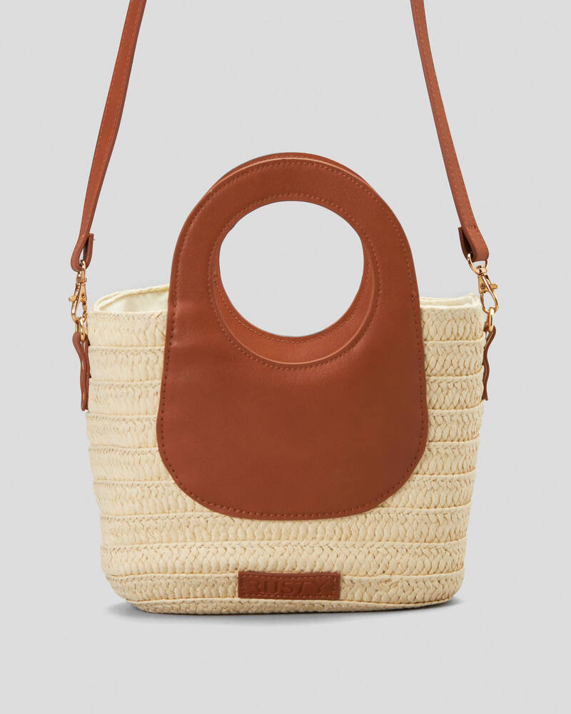 Rusty Venice Straw Bag for Womens