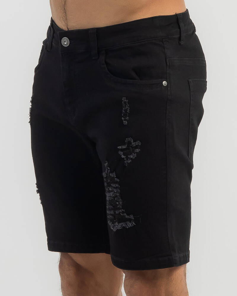 Lucid Fire Up Denim Shorts for Mens