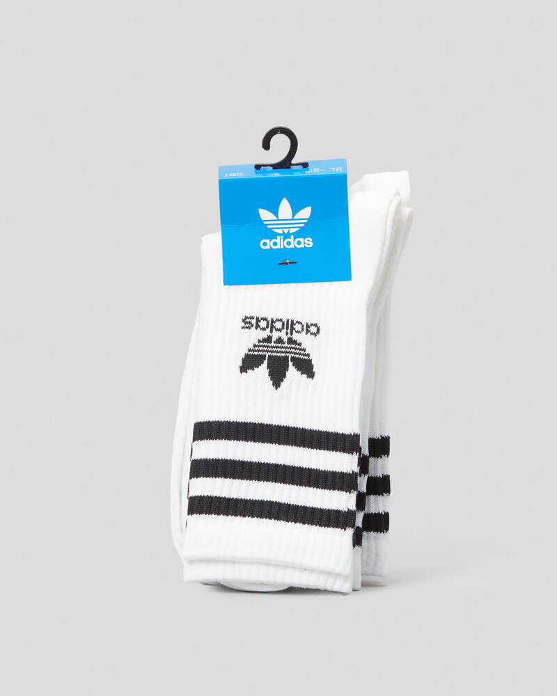 adidas 3 Stripes Crew Socks 3 Pack for Womens