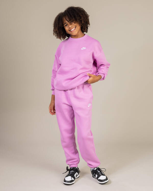 Nike Girls' Club Fleece Loose Track Pants for Womens