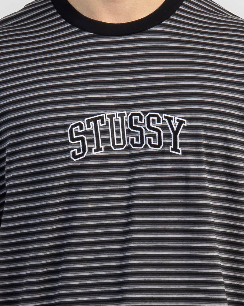 Stussy College Stripe T-Shirt for Mens