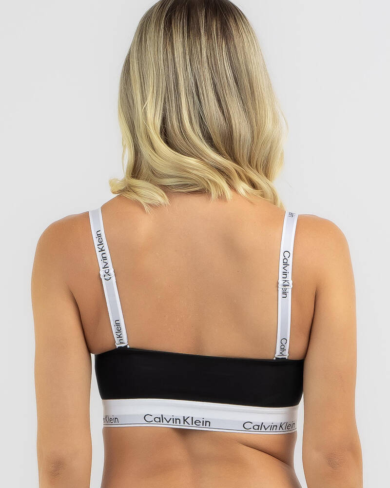 Calvin Klein Cotton Lightly Lined Bandeau for Womens