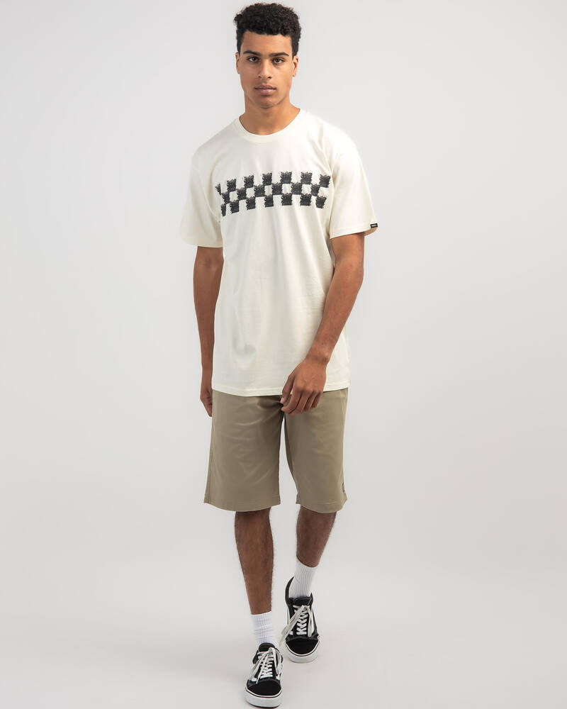 Vans DIY Checkerboard T-Shirt for Mens