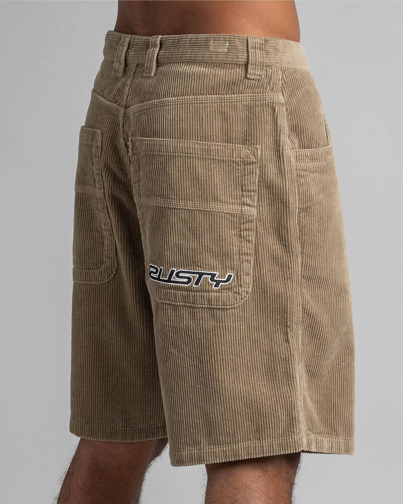 Rusty Flip Daddy Cord Shorts for Mens