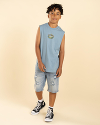The Mad Hueys Boys' Stay Frothin Muscle Tank for Mens image number null
