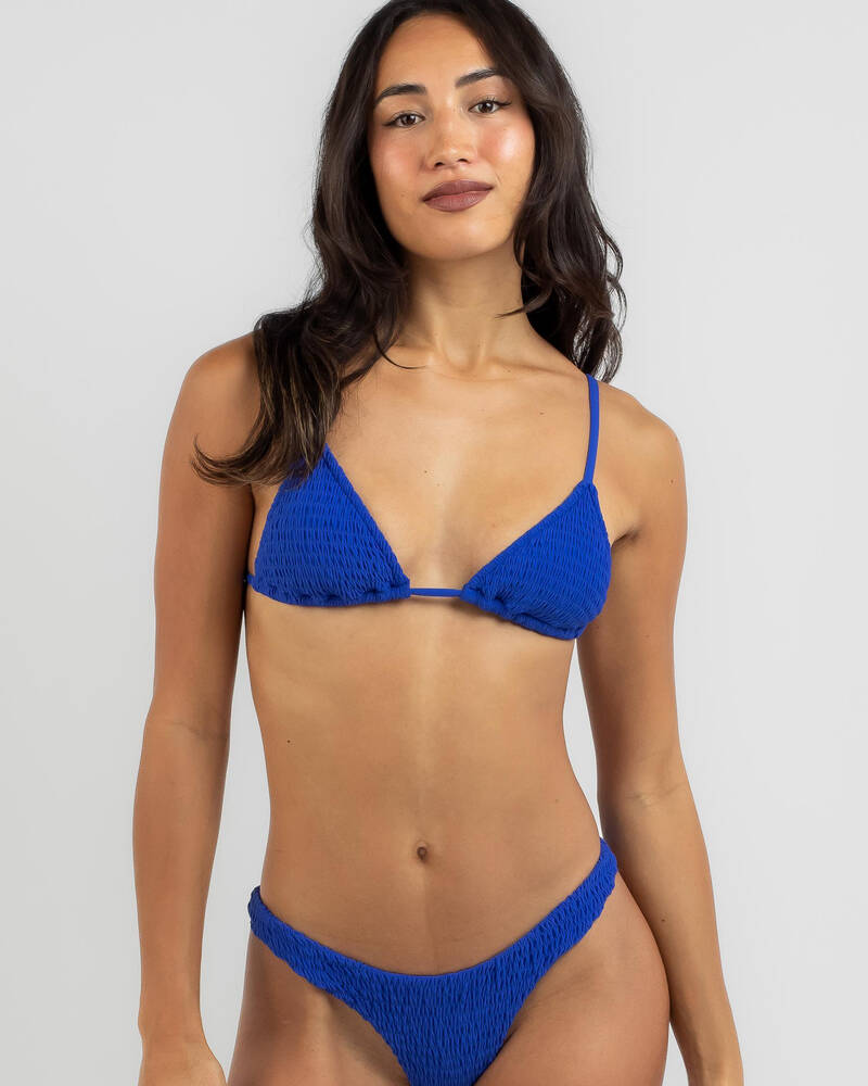Topanga Zendaya Shirred High Cut Bikini Bottom for Womens