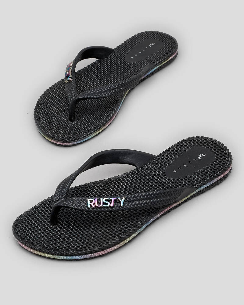 Rusty Girls' Flippin' Thongs for Womens image number null