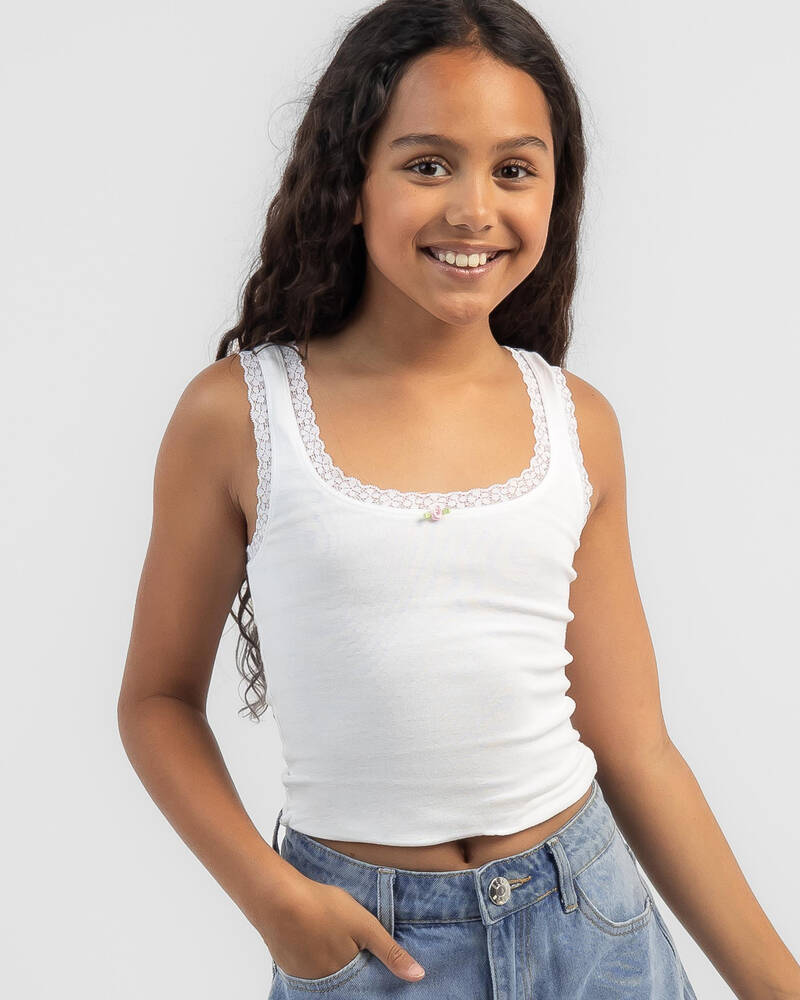 Mooloola Girls' Ivy Lace Tank Top for Womens
