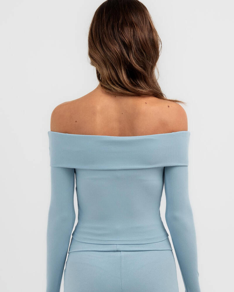 Ava And Ever Bella Off Shoulder Long Sleeve Top for Womens