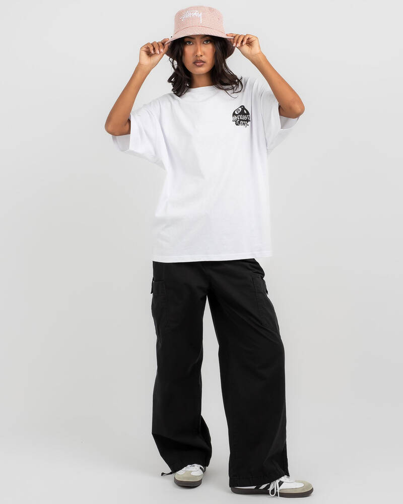 Stussy 8 Ball Corp Relaxed T-Shirt for Womens