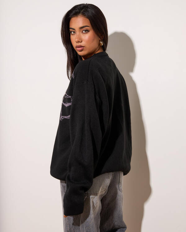 Worship Supplies Cherub Box Fit Crew Knit Sweater for Womens