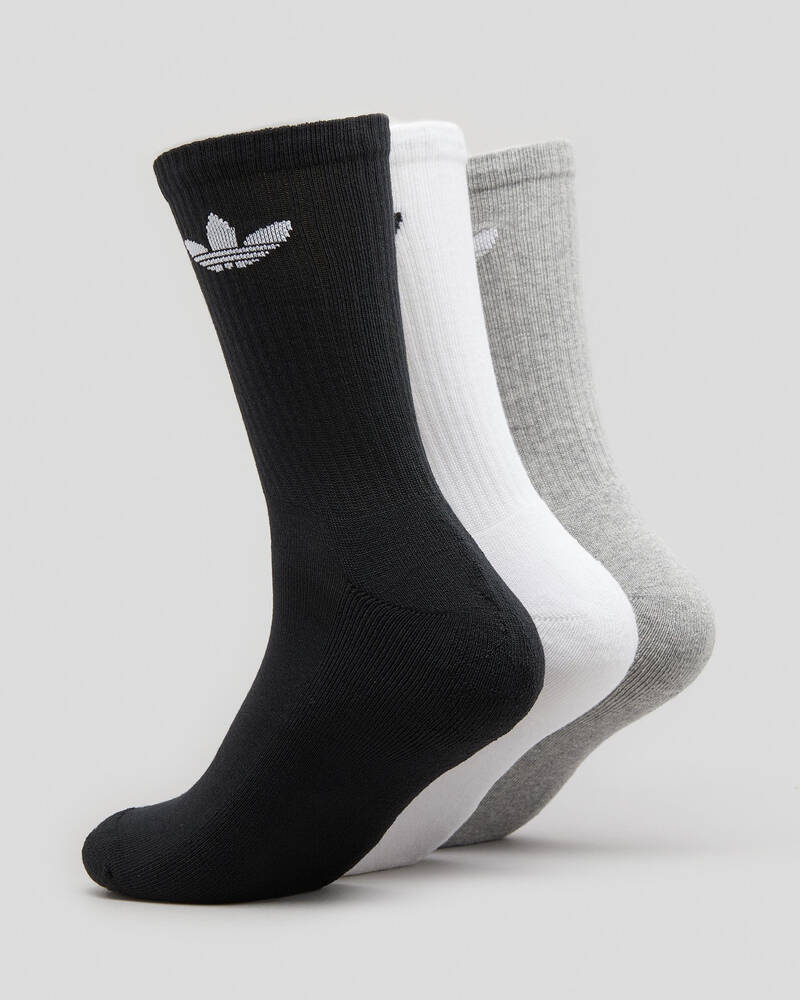 adidas Cushioned Trefoil Crew Socks 3 Pack for Mens