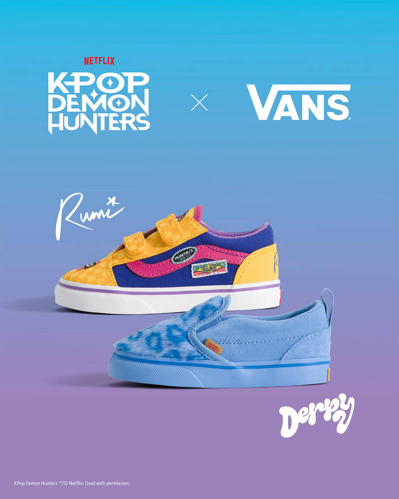 Vans Toddlers' KPop Demon Hunters Slip On V Shoes for Unisex