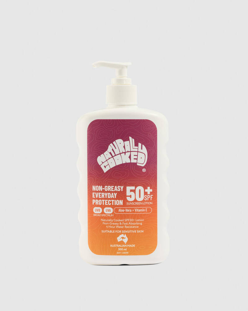 Naturally Cooked SPF 50+ 500mL Sunscreen Lotion for Unisex