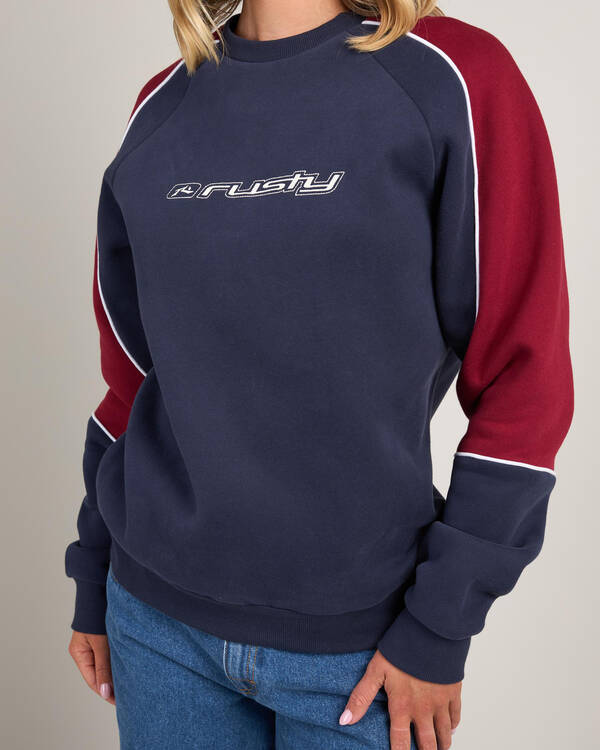 Rusty South Of The River Oversized Crewneck Sweatshirt for Womens