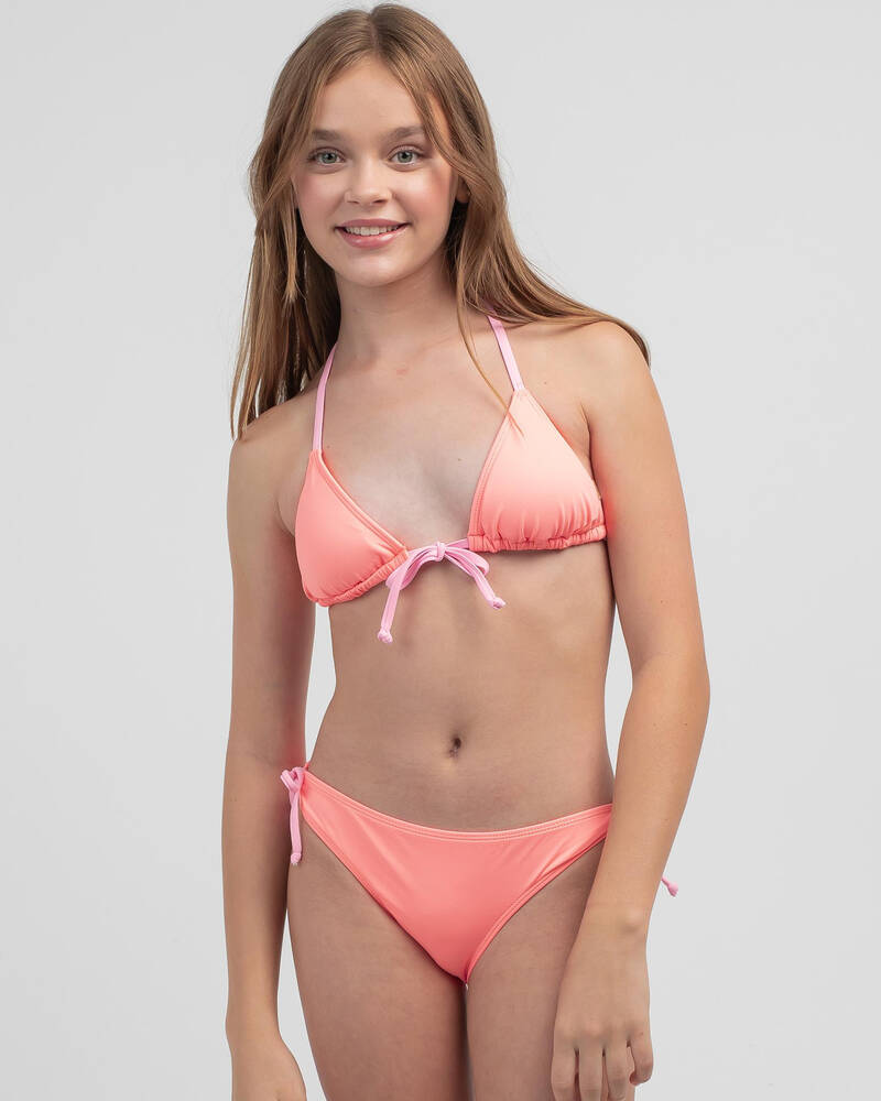 Topanga Girls' Splice Sliding Triangle Bikini Set for Womens