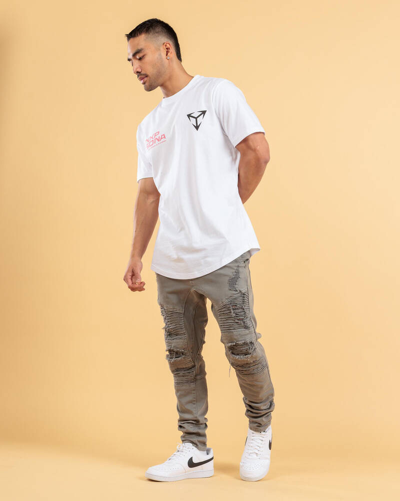 Nena & Pasadena Finest Dual Curved T-Shirt for Mens