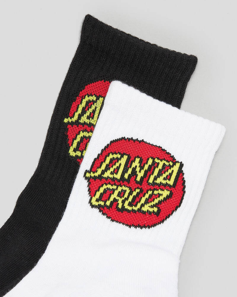 Santa Cruz Womens Classic Dot Crew Sock Pack for Womens