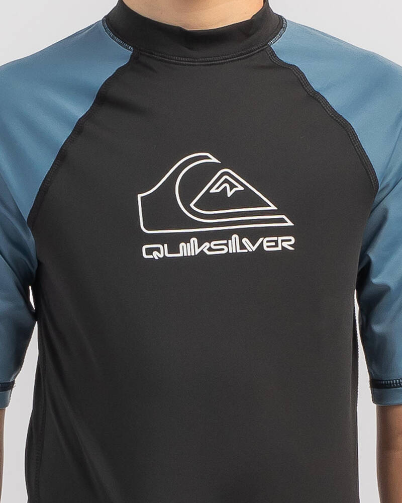 Quiksilver Boys' On Tour Short Sleeve Rash Vest for Mens