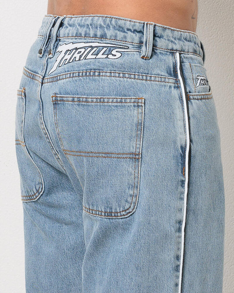 Thrills Heavy Voltage Slacker Relaxed Denim Jeans for Mens
