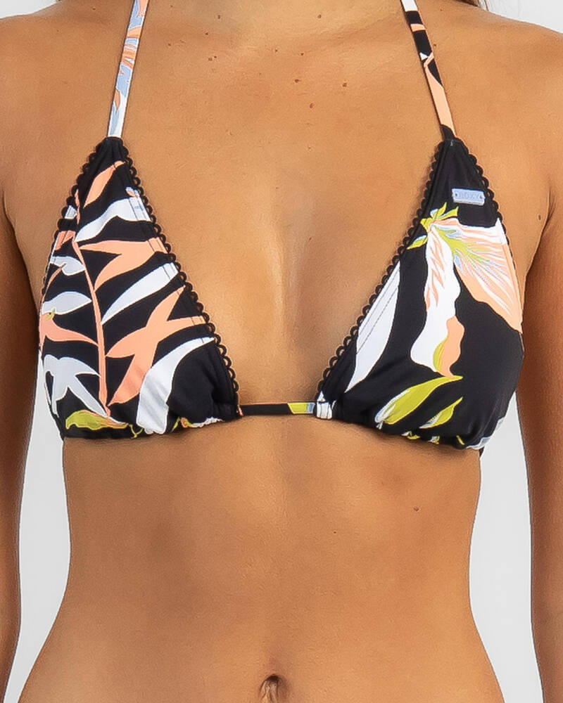 Hibiscus Hideaway Mini Tiki Triangle Bikini Top