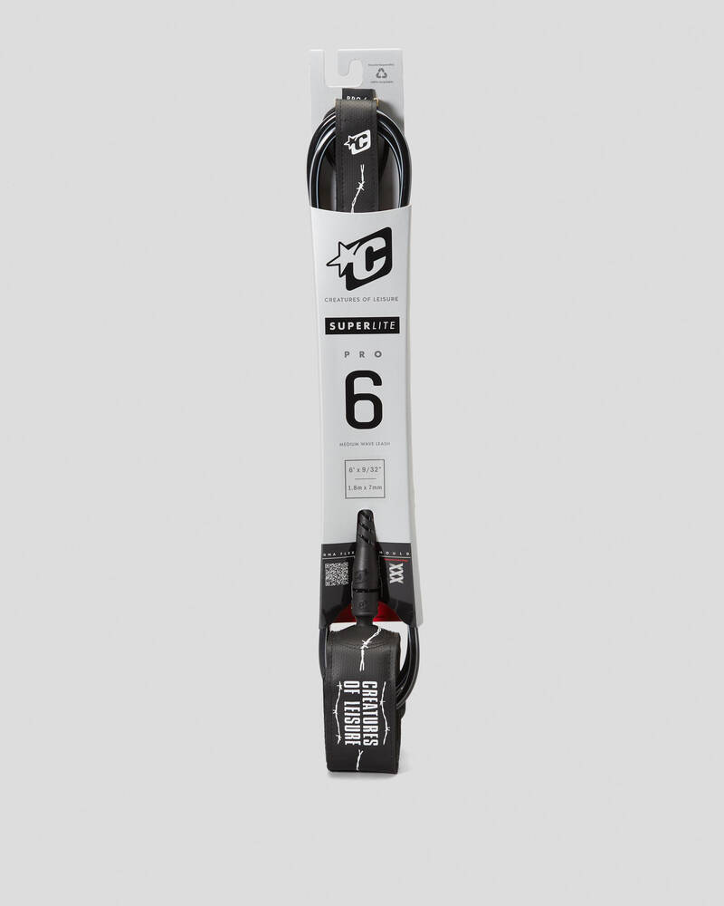 Creatures Leg Rope Shop Creatures Of Leisure Superlite Pro 6ft Leg Rope In Black / White ...