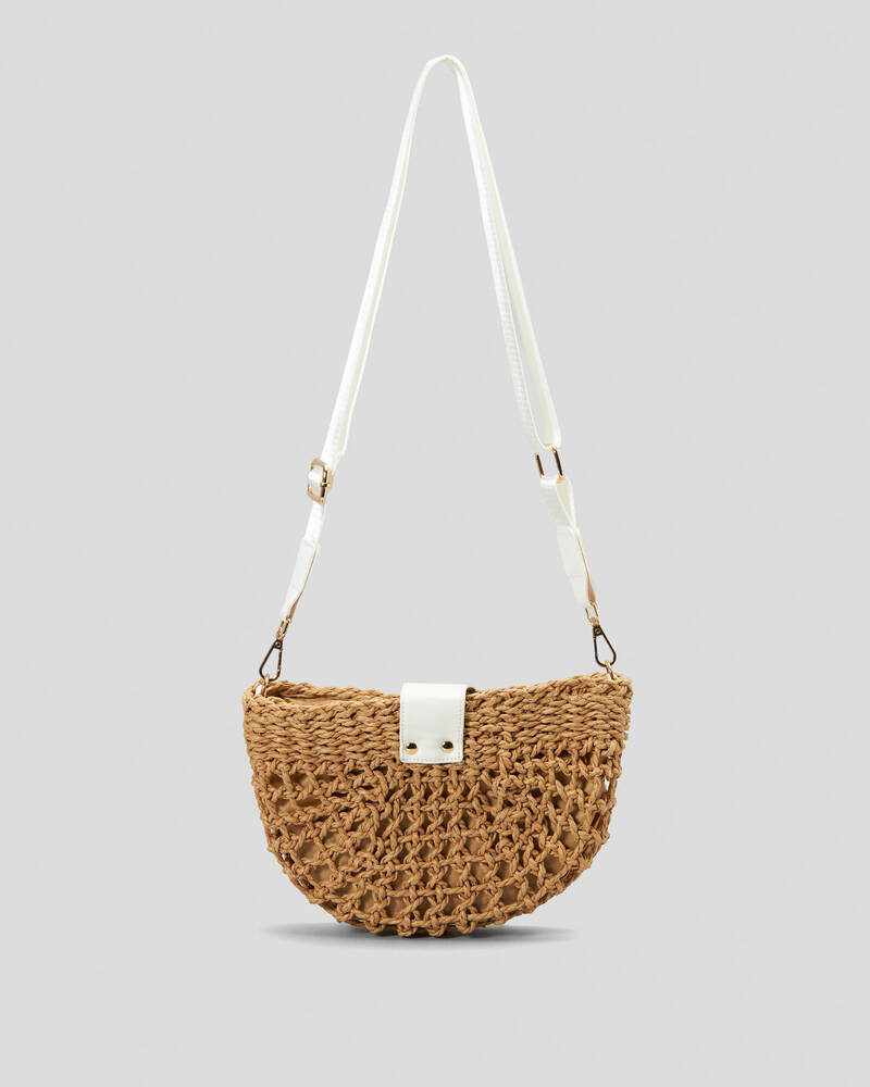 Mooloola Moana Straw Crossbody Bag for Womens