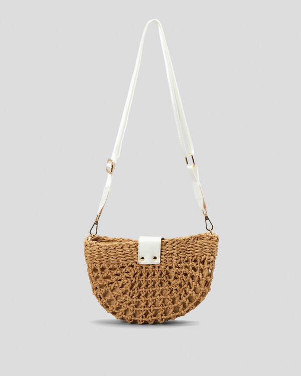 Mooloola Moana Straw Crossbody Bag for Womens
