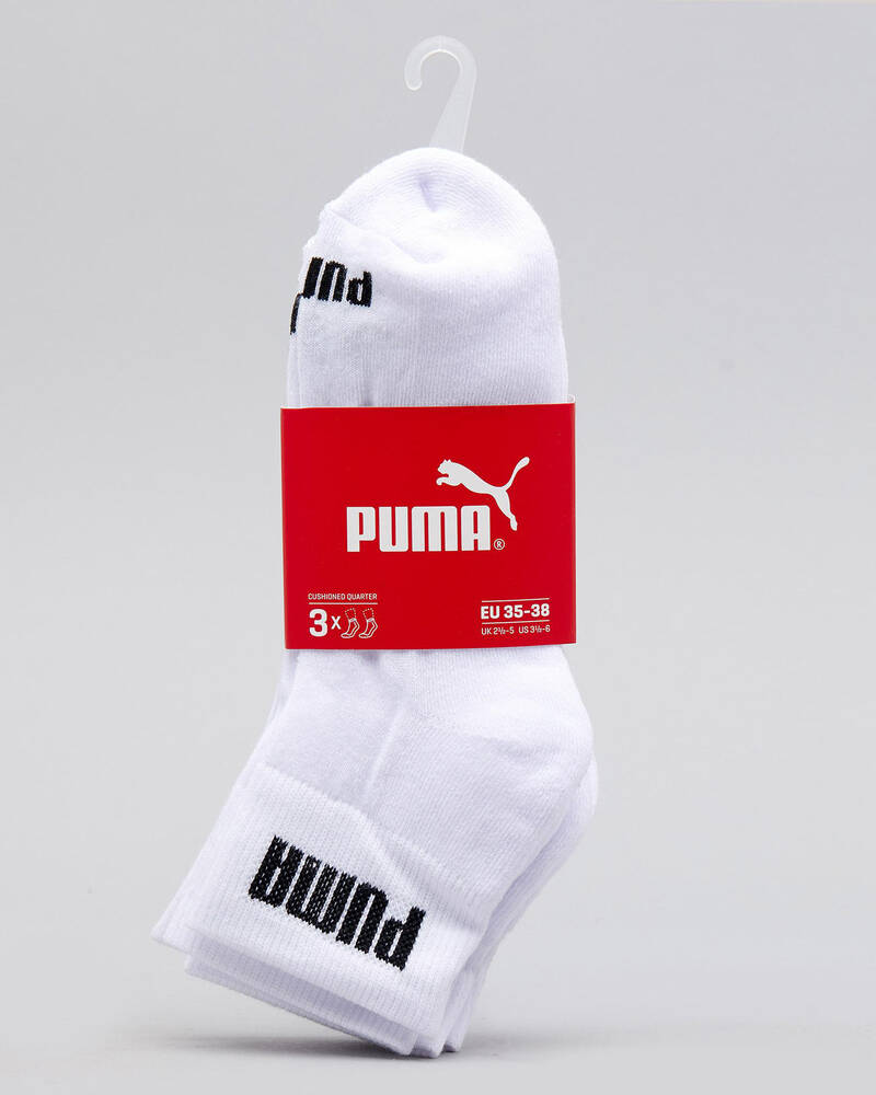 Puma Womens Quarter Crew Sock Pack In White | City Beach United States