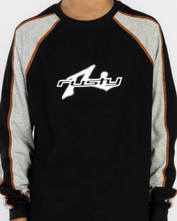 Rusty Boys' Fade R Long Sleeve T-Shirt for Mens