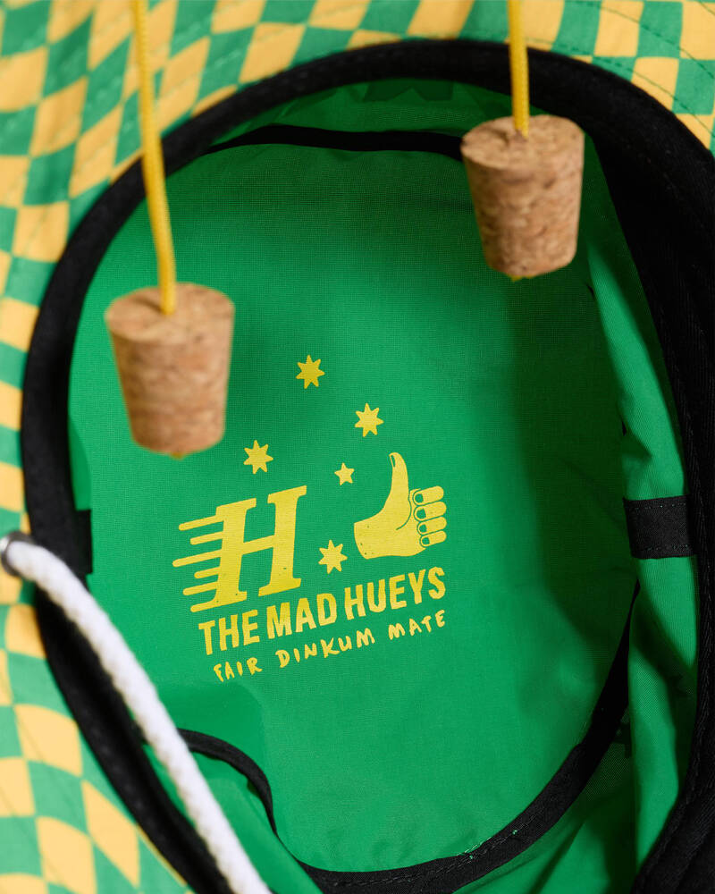 The Mad Hueys Oi Oi Oi Quick Dry Wide Brim Hat for Mens