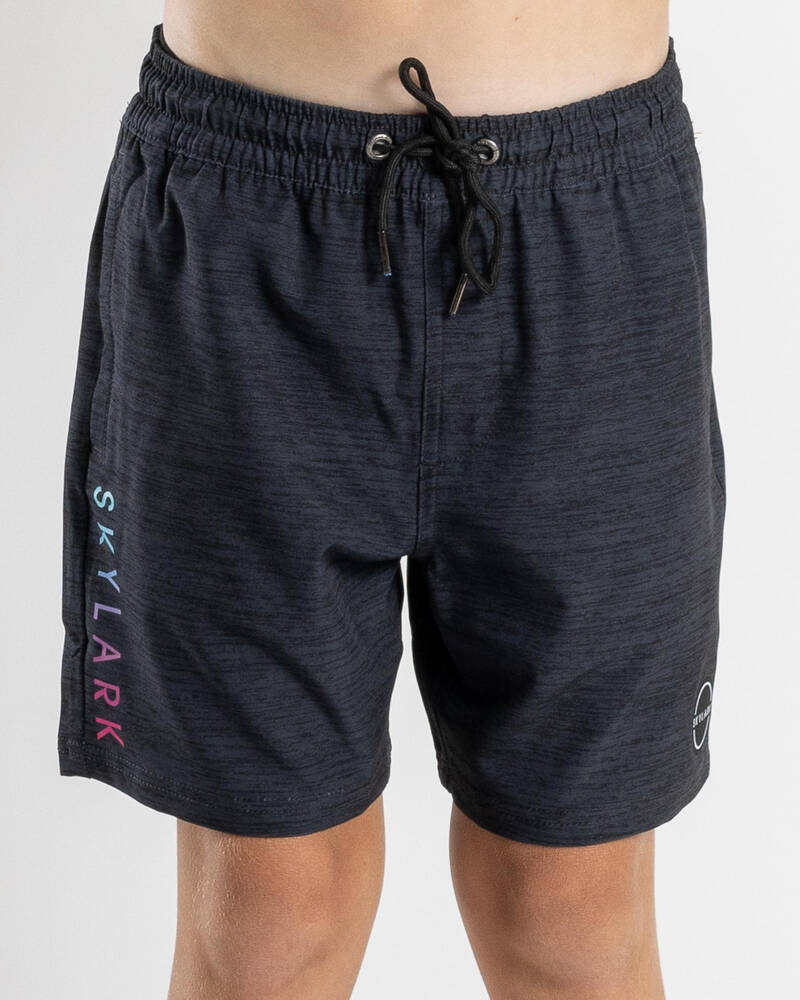 Skylark Boys' Solid Elastic Waist Shorts for Mens