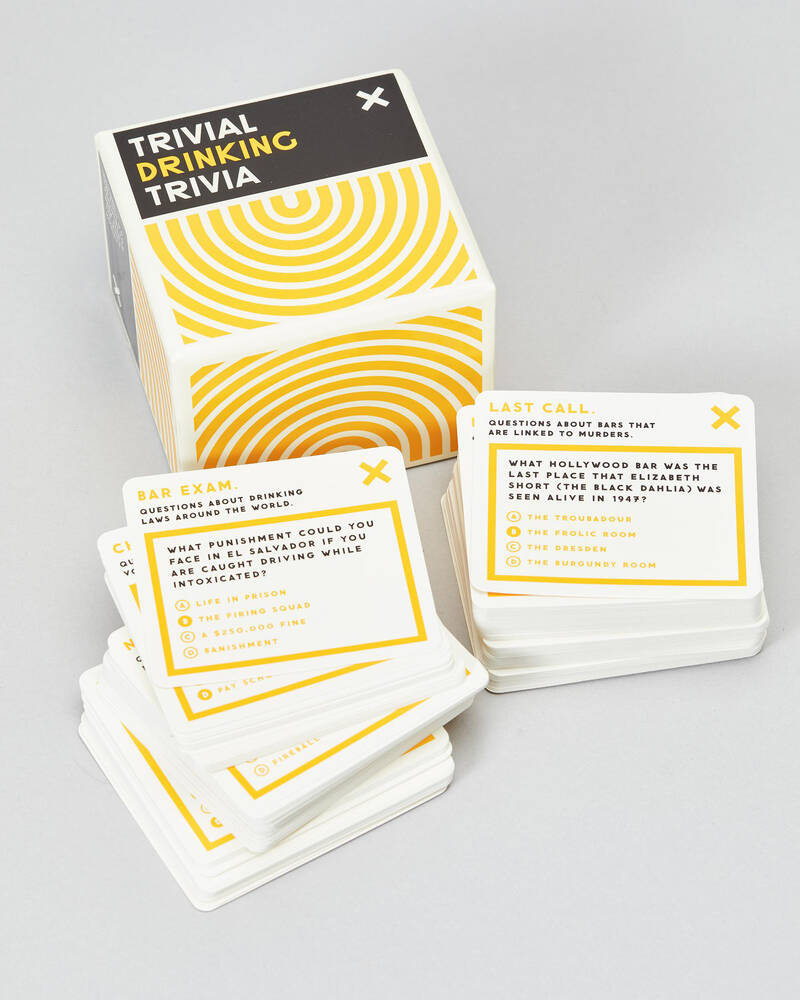 Get It Now Brass Monkey Drinking Trivia Card Game for Unisex
