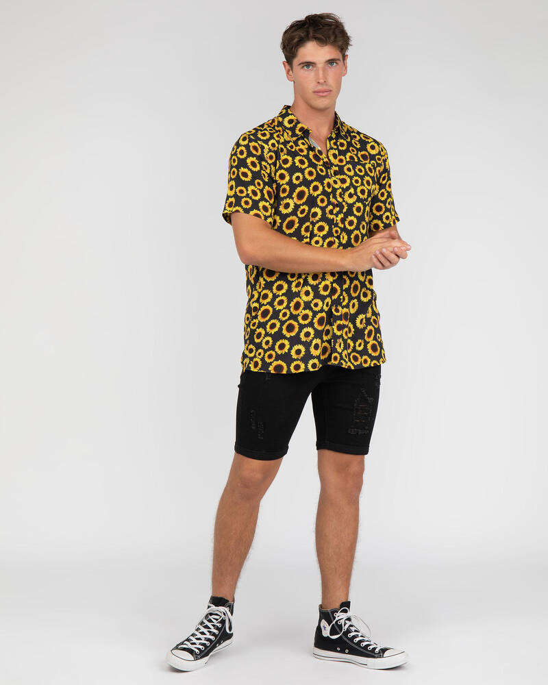 Skylark Sunflower Short Sleeve Shirt for Mens