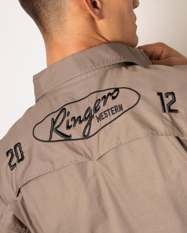 Ringers Western Bull Dodger Short Sleeve Shirt for Mens