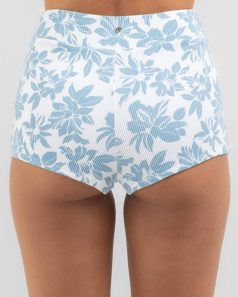 Rhythm Grace Floral Surf Shortie Bikini Bottom for Womens